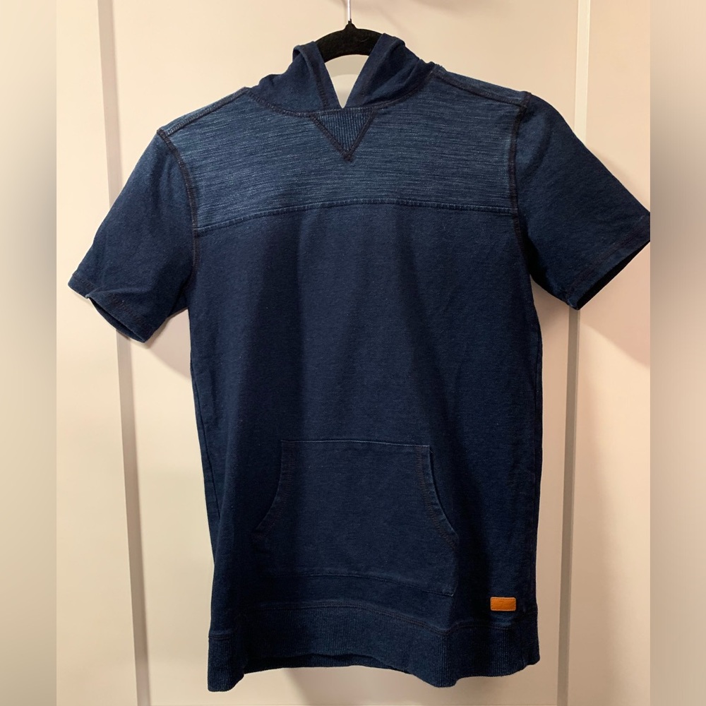 7 For All Mankind Short-sleeve Denim Hoodie Kids’ XL